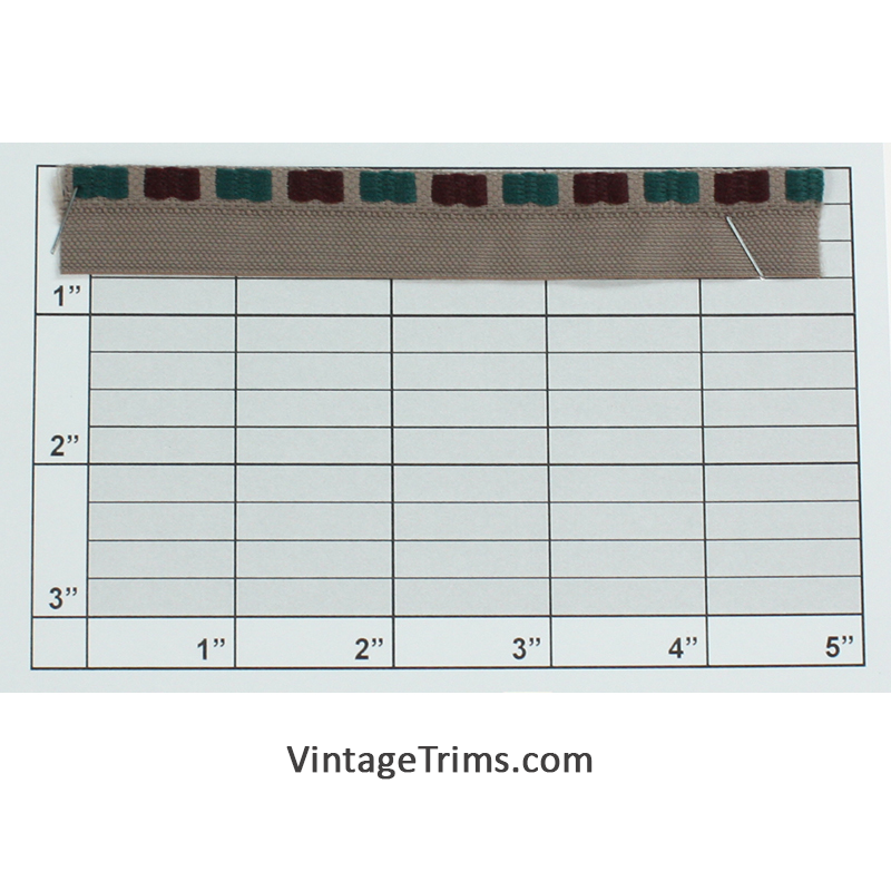 Piping w/Tape 3/4" (Per Yard) Maroon/Hunter/Khaki