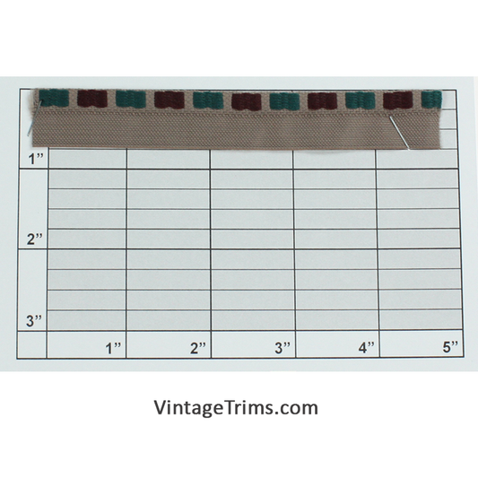 Piping w/Tape 3/4" (Per Yard) Maroon/Hunter/Khaki