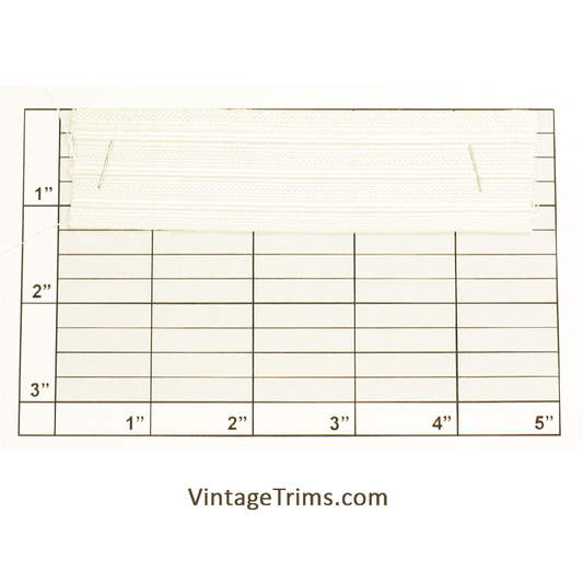 Flat Braid 1-1/4" (Per Yard) Bright White