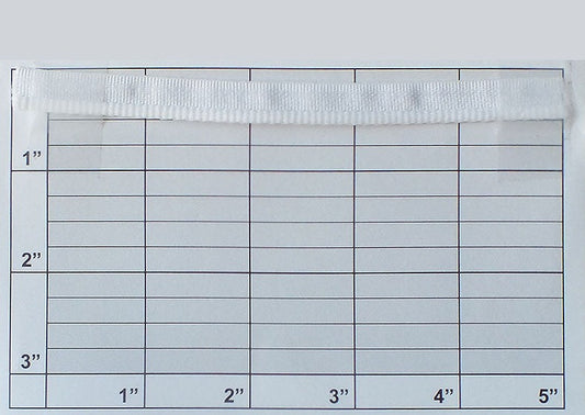 White Edge Piping  1/8"