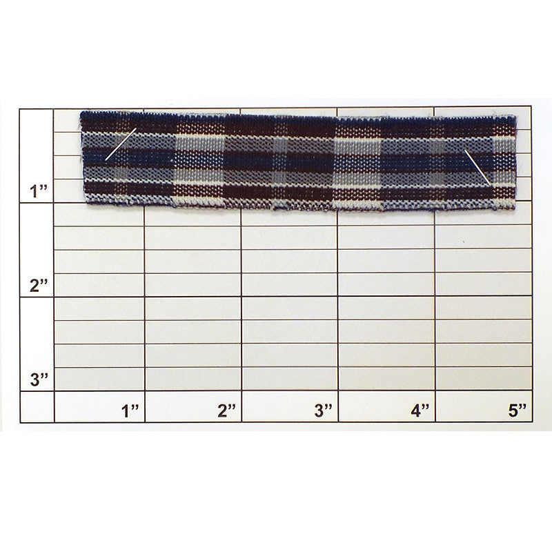 Plaid Design Thick Elastic 1" (Per Yard) 5 Colors