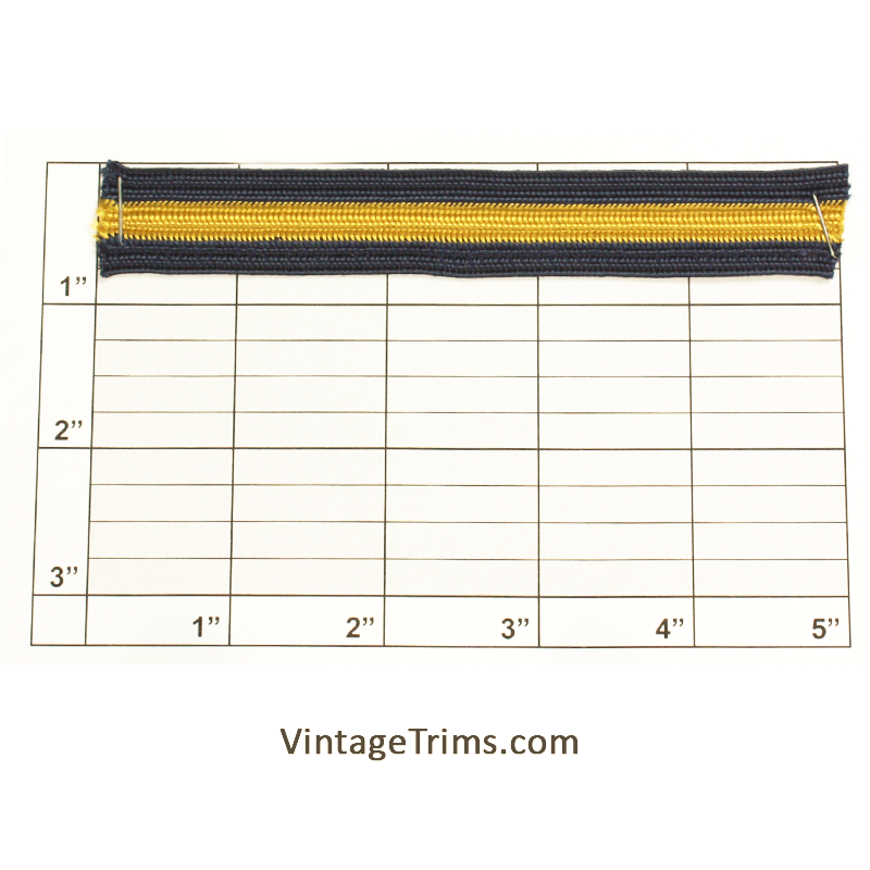 Horizontal Stripe Braid 3/4" (Per Yard) 3 Colors