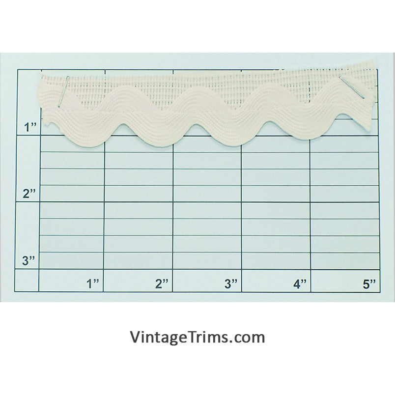 Jumbo Ric Rac Piping w/ Tape 1-1/8"