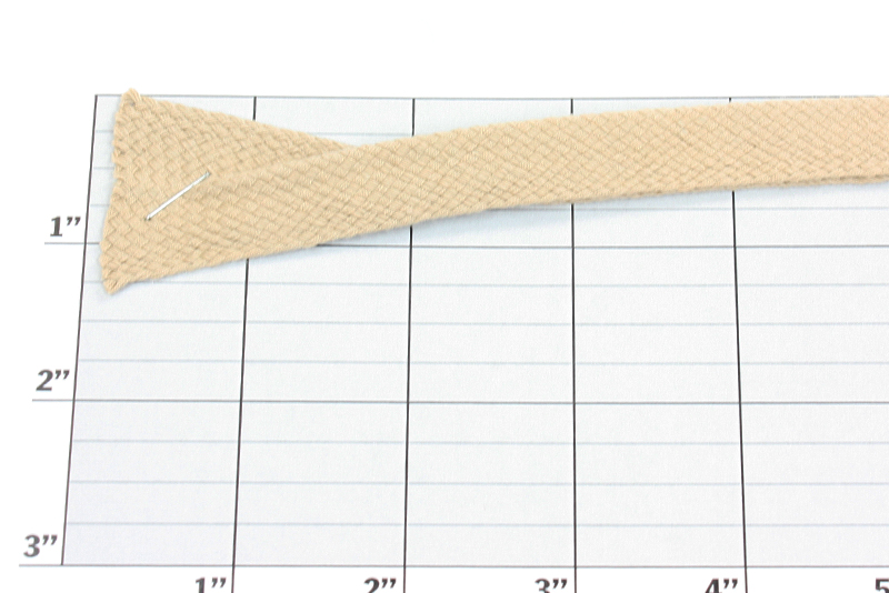 Cotton Foldover Braid 1" folded to 1/2" - 9 Colors