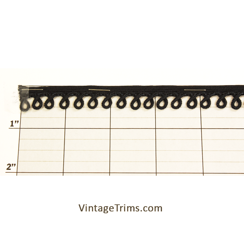 Navy Loop Fringe 1/2"