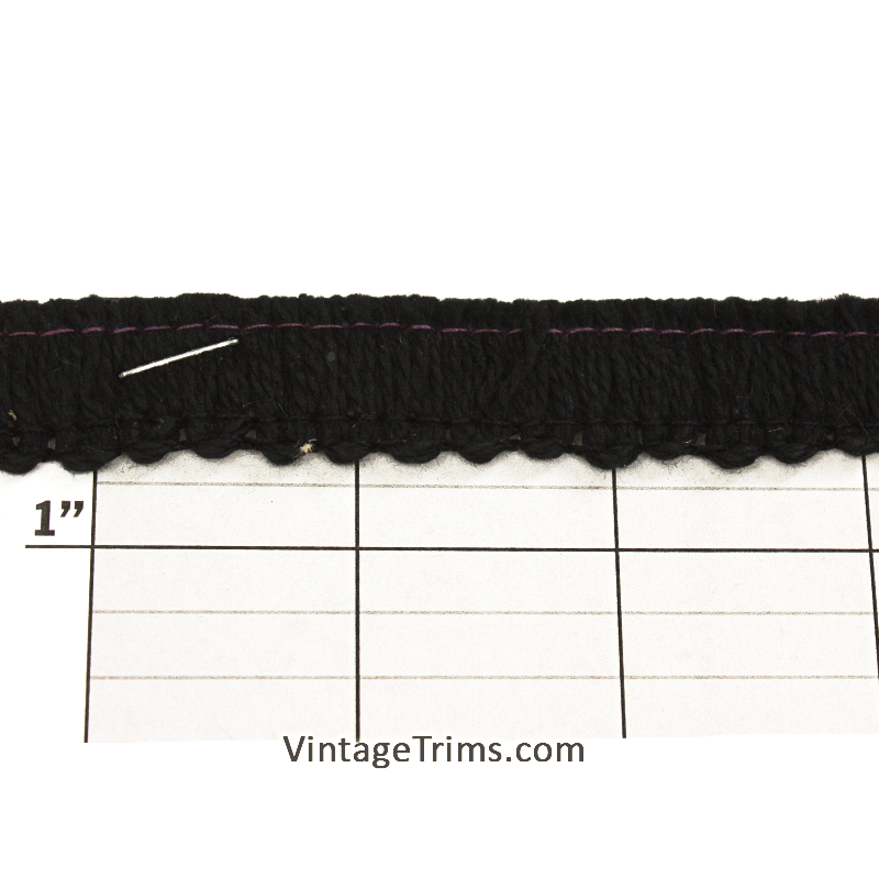 Black Loop Fringe 3/4"