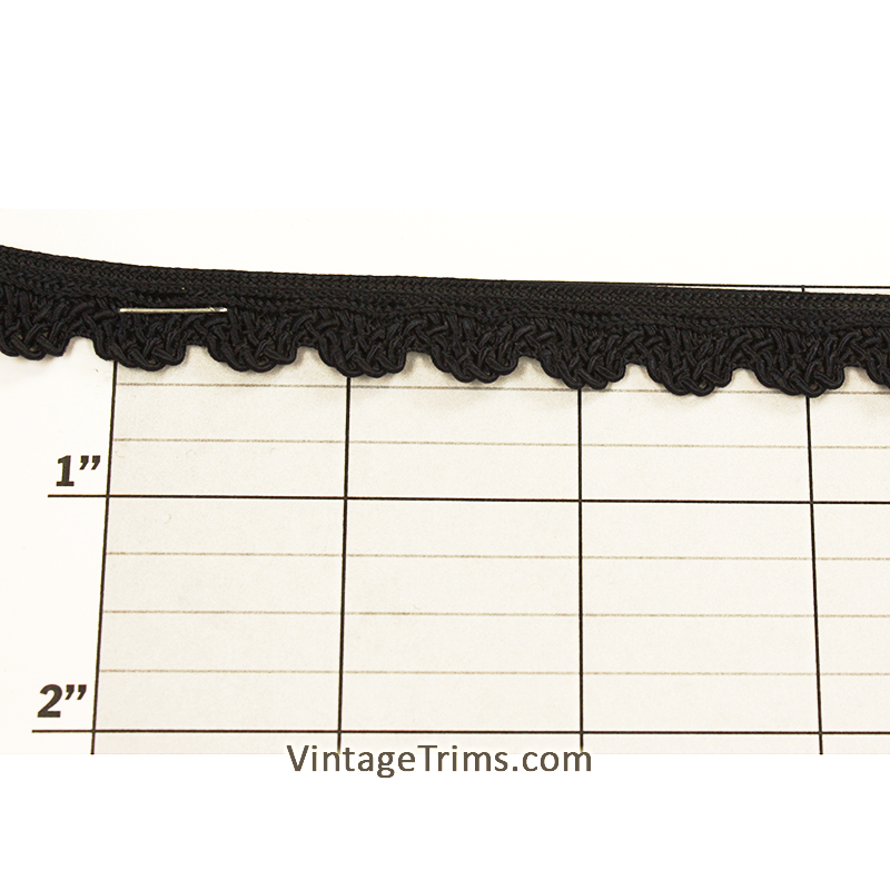 Lacy Scallop Gimp 7/16" - 4 Colors