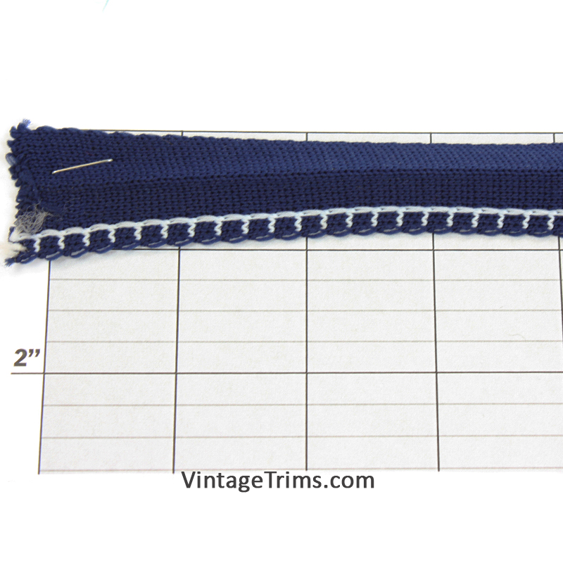 Overcast Stitch Foldover Braid 1" folded to 1/2"