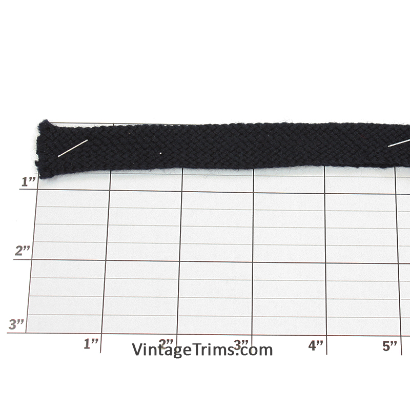 Acrylic Foldover Braid 1-1/4" folded to 5/8" - 5 Colors