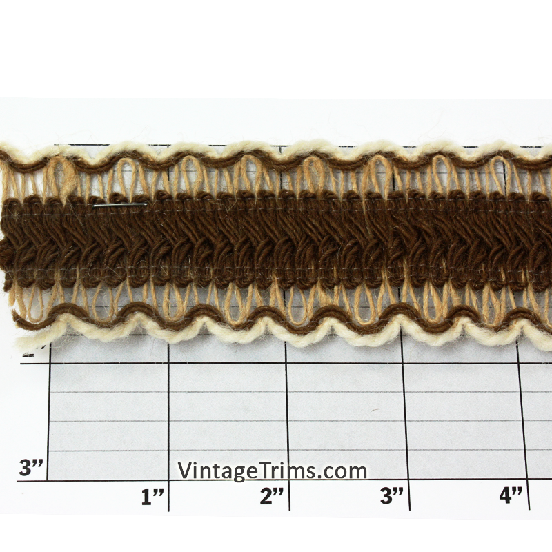 Scalloped Edge Jute Braid 2",  2 Colors