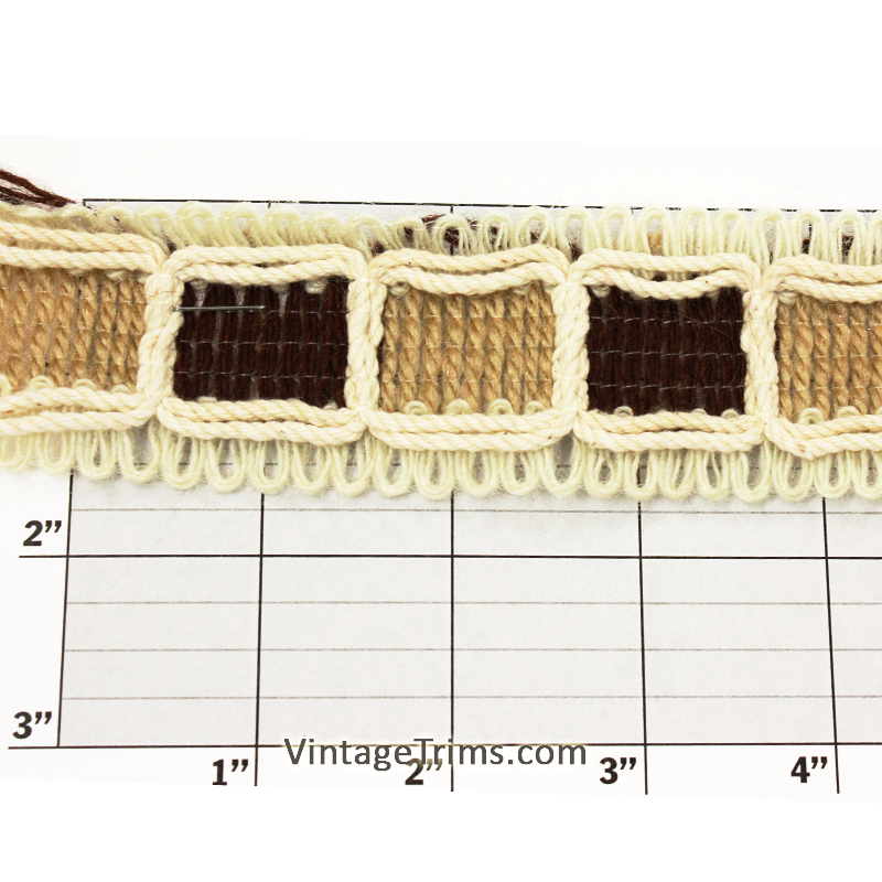 Large Squares Chunky Braid 1-5/8" - 3 Colorways