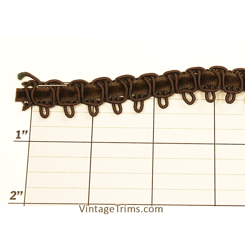 Velvet Inset Rayon Braid 5/8"