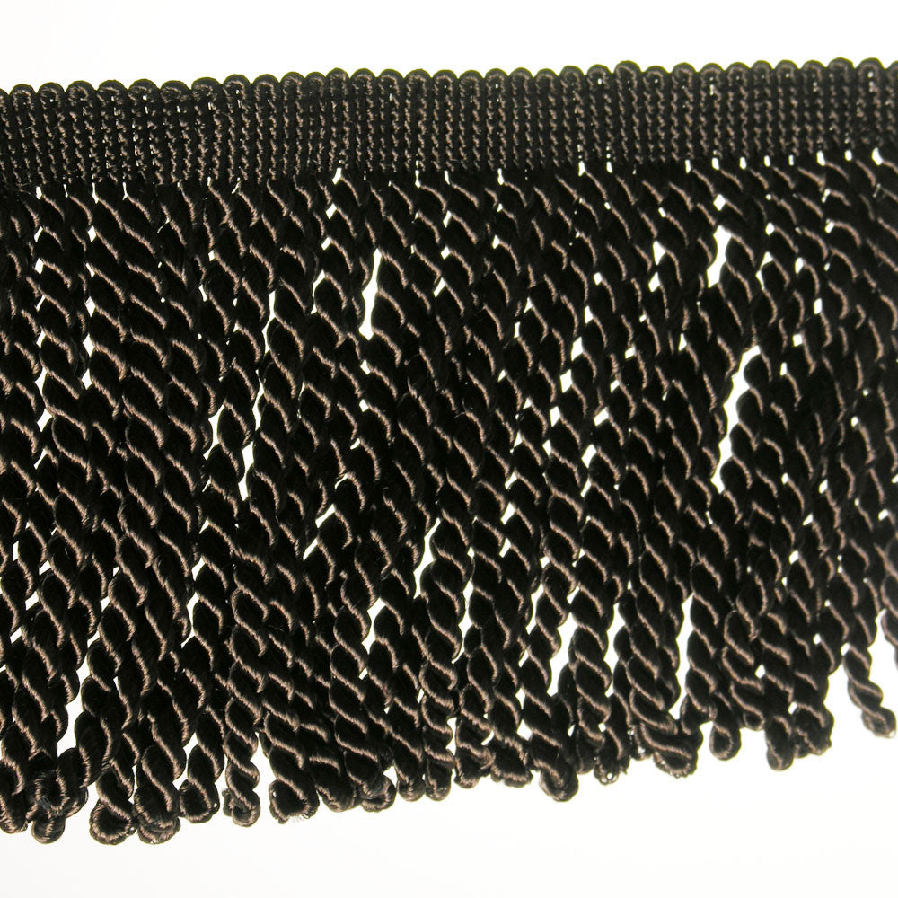 6" Dark Brown Fringe- Bullion