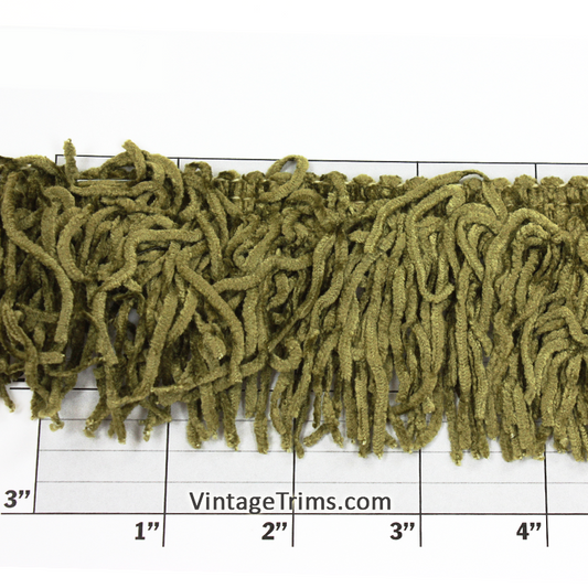 Versaille Collection Solid Color Rayon Chenille Fringe 2-1/2"