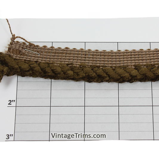 Versaille Solid Color Chenille Lip Cord 3/8" (Per Yard) 8 Colors