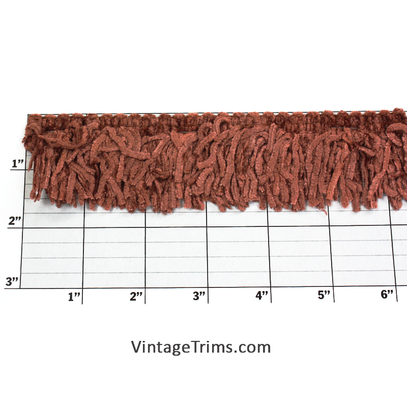 Versaille Solid Color Rayon Chenille Fringe 1-3/4" (Per Yard) 24 Colors