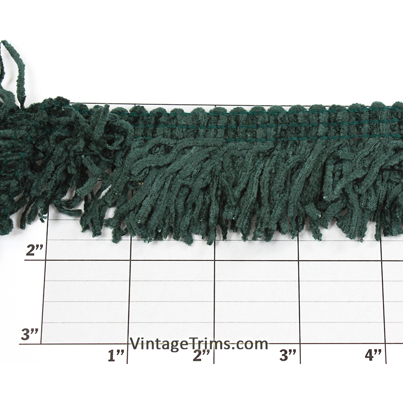 Versaille Solid Color Rayon Chenille Fringe 1-3/4" (Per Yard) 24 Colors