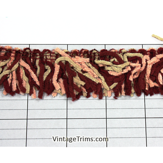 Versaille Multicolor Rayon Chenille Fringe 1-1/4" (Per Yard) 27 Colors