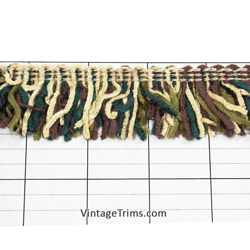 Versaille Multicolor Rayon Chenille Fringe 1-1/4" (Per Yard) 27 Colors