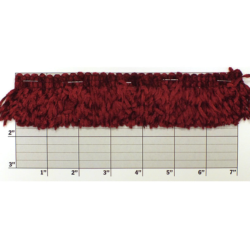 Versaille Solid Color Rayon Chenille Fringe 1-3/4" (Per Yard) 24 Colors