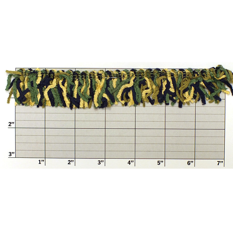 Versaille Multicolor Rayon Chenille Fringe 1-1/4" (Per Yard) 27 Colors