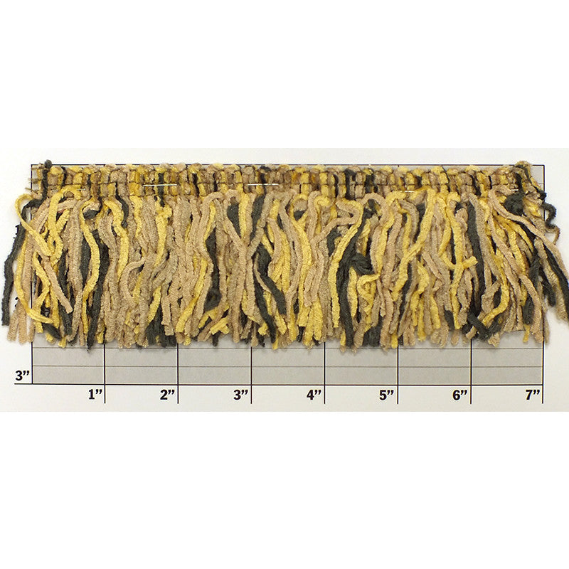 Versaille Multicolor Rayon Chenille Fringe 2-1/2" (Per Yard) 13 Colors