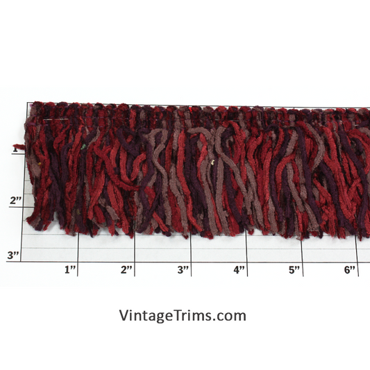Versaille Multicolor Rayon Chenille Fringe 2-1/2" (Per Yard) 13 Colors