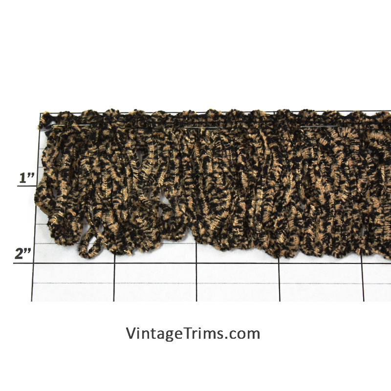 Jungle Jungle Rayon Chenille Loop Style Fringe 2" (Per Yard) 4 Colors
