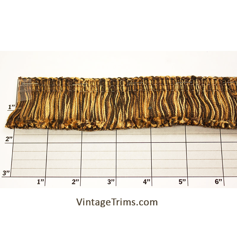 Brush Fringe 1-5/8" Browns