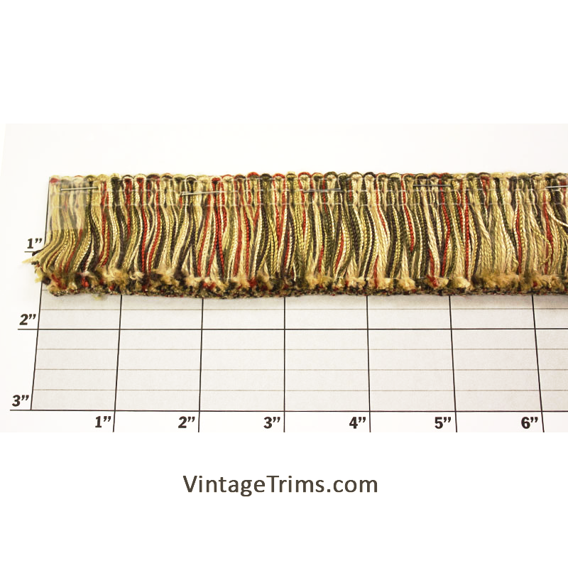 Brush Fringe 1-5/8" Rust