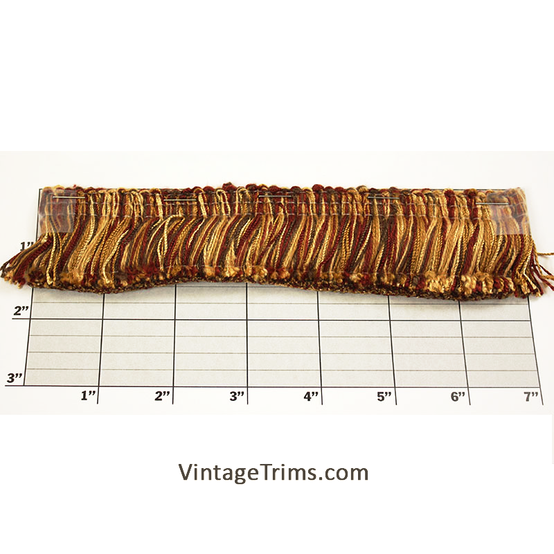 Brush Fringe 1-5/8" Rust/Brown