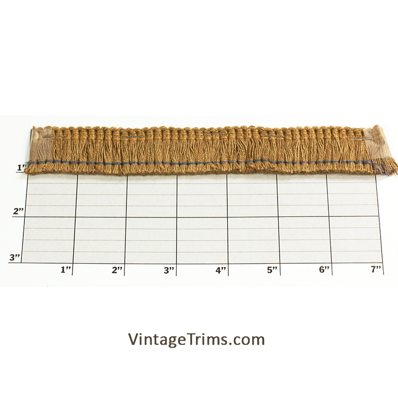 Brush Fringe 1" (Per Yard) Bronzine