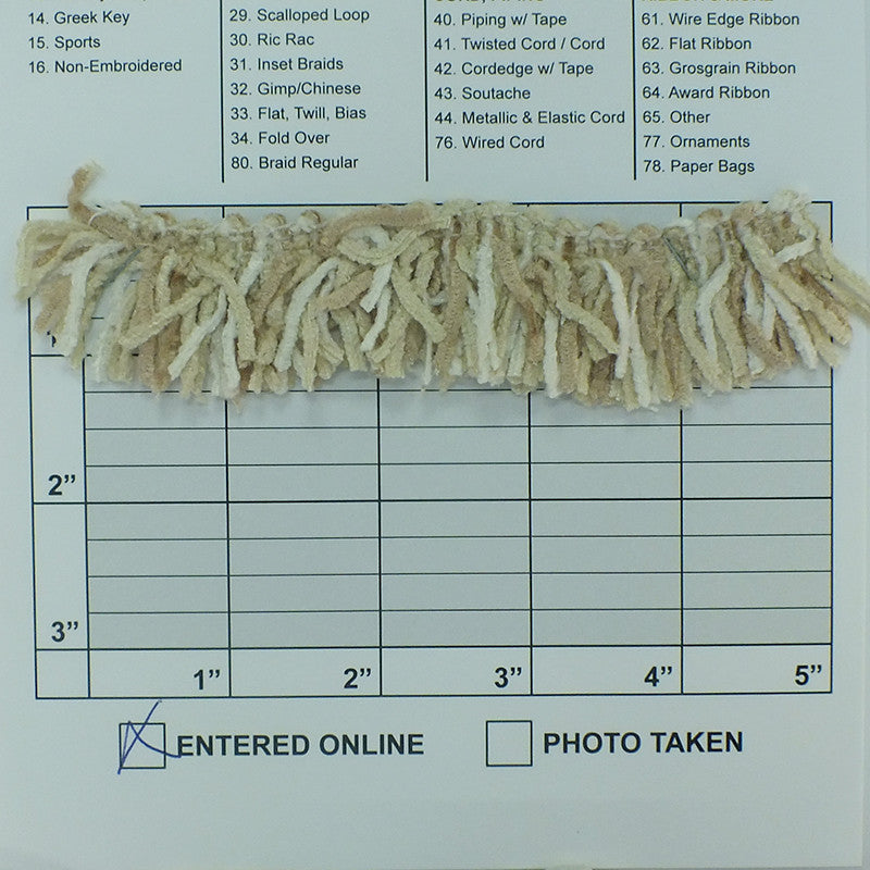 Versaille Multicolor Rayon Chenille Fringe 1-1/4" (Per Yard) 27 Colors