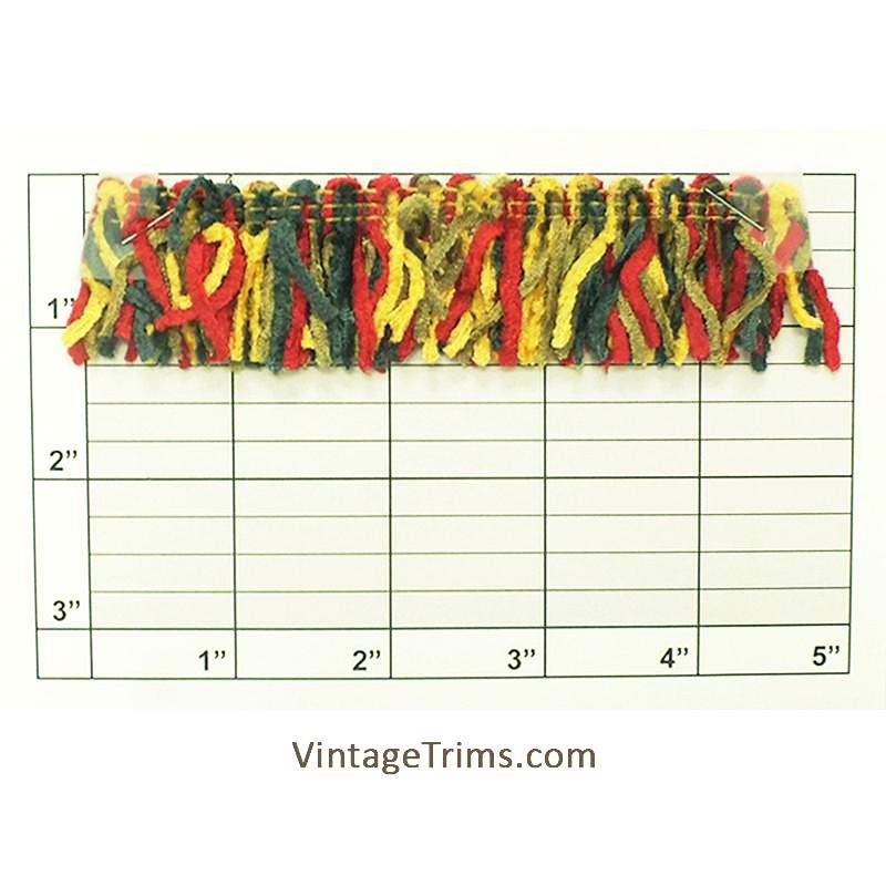 Versaille Multicolor Rayon Chenille Fringe 1-1/4" (Per Yard) 27 Colors