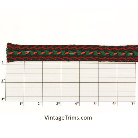 Multicolor Acrylic Braid 3/4" - 6 Colorways