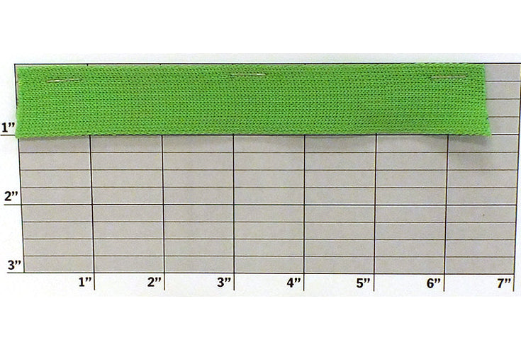 Flat Braid Fabric Trim 1" (Per Yard) Lime Green
