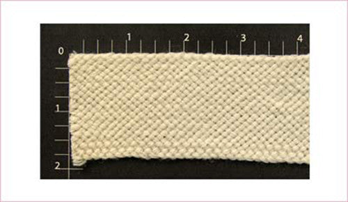 Antique White Flat Braid Fabric Trim