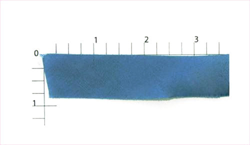 Thin Steel Blue Bias Fabric Trim