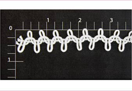 White Loop Fringe Fabric Trim (100 yard roll)