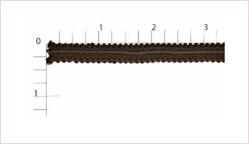 Brown Rayon Gimp Fabric Trim