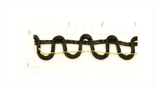 Curvy Fringe Fabric Trim