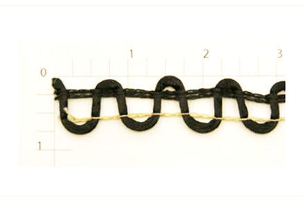 Curvy Fringe Fabric Trim