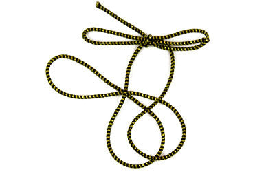 Black Metallic Gold Stretch Loop (Box of 100)
