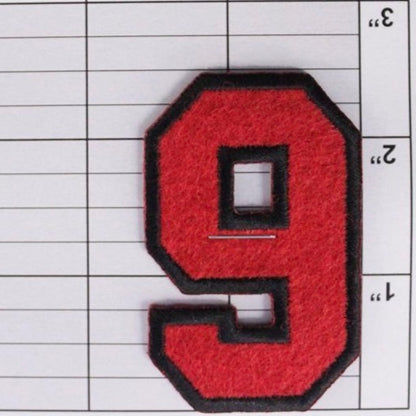 Block Number 6 or 9 Patch - 5 Colors