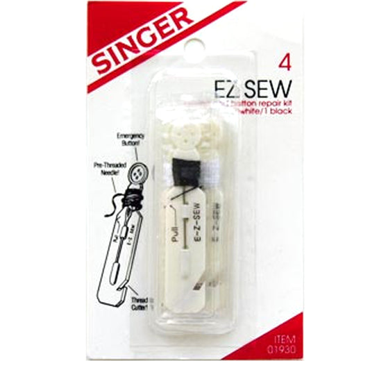 10 cards of Singer EZ Sew Button Repair Kit, 4 per pack
