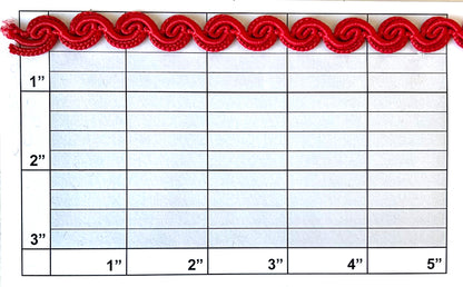Scalloped Gimp Braid 7/16" 9 Colors