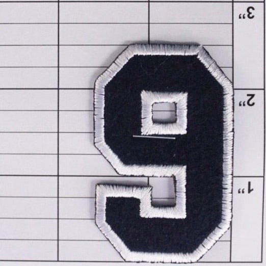 Block Number 6 or 9 Patch - 5 Colors