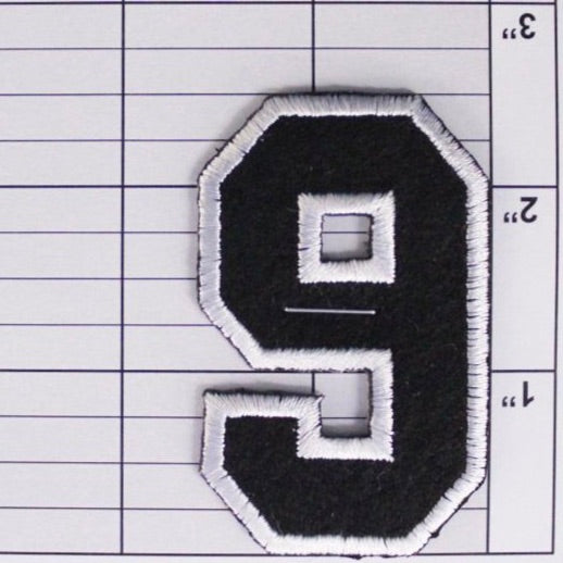 Block Number 6 or 9 Patch - 5 Colors