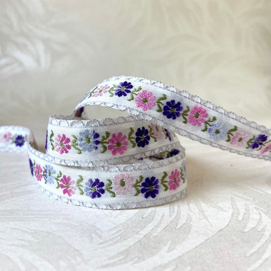 Floral Daisy Jacquard 3/4" - 9 Colorways