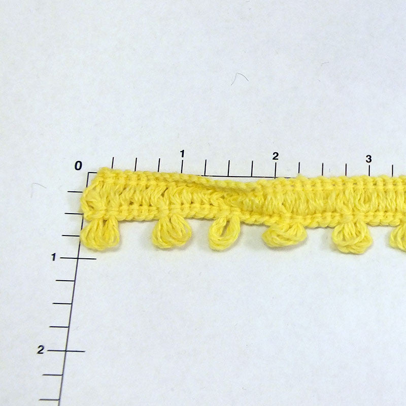 Yellow Loop Fringe 3/4"
